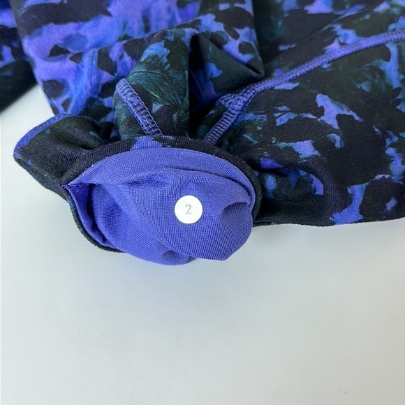 Lululemon Wunder Under Crop II Full On Luon Floral‎ Iris 2 - Picture 8 of 10